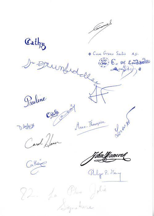 La Plus Jolie Signature